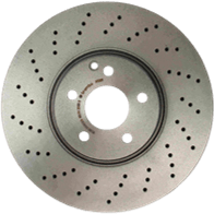 Slotted disk brake skimming